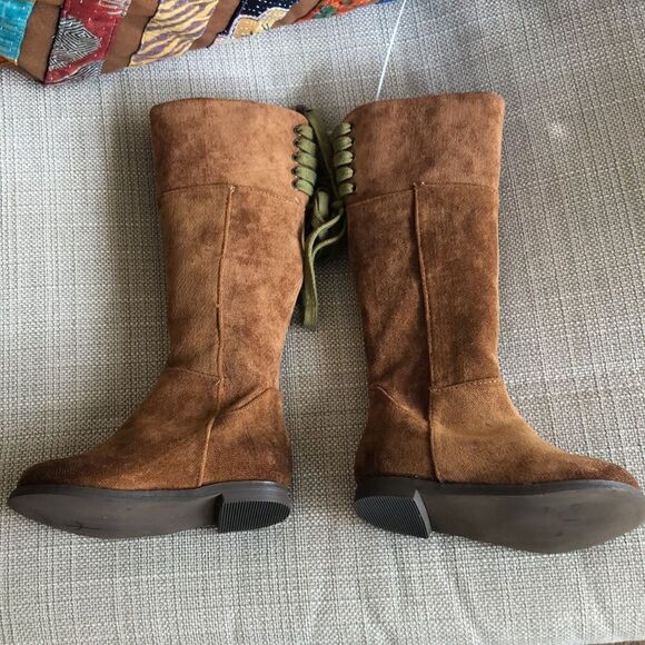 Joyfolie “Chantal in Chestnut” toddler Faux Suede Boots - Picture 6 of 8